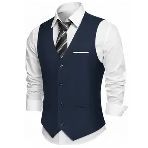 Alimens&Gentle Men's Business Casual Vests Lightweight Waistcoat Slim Fit Suit Vest Formal Tuxedo for wedding&party Alimens&Gentle Men's Business Casual Vests Lightweight Waistcoat Slim Fit Suit Vest Formal Tuxedo for wedding&party