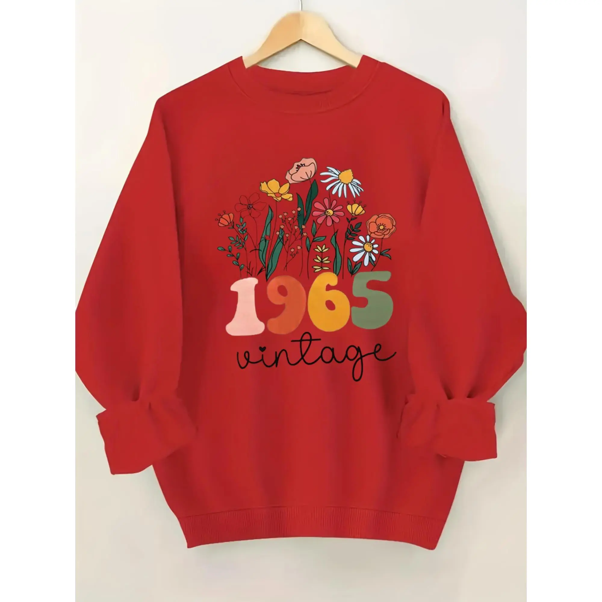 Vintage 1965 60th Birthday Sweatshirt Women