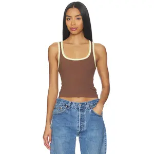 Runaway The Label Angelo Tank in Chocolate Lemon