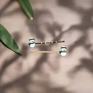 Penguin Hair Pins - Set of 2 Winter Bobby Pins