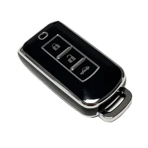 for Mitsubishi Car Key Protection Case Car Key Protector Soft Durable Tpu Material 360 Degree Protection for Outlander Lancer Eclipse Mirage Car Key Accessory