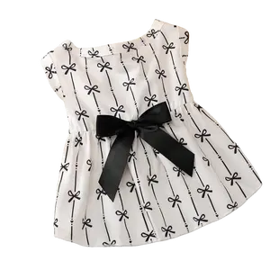 Pet Clothes Dress Dog Cat Rabbit Summer Cute Vest Bow Dress Causal Yorkshire Terrier Maltese Teddy Bichon Bear Pomeranian Bulldog For Daily Use A213