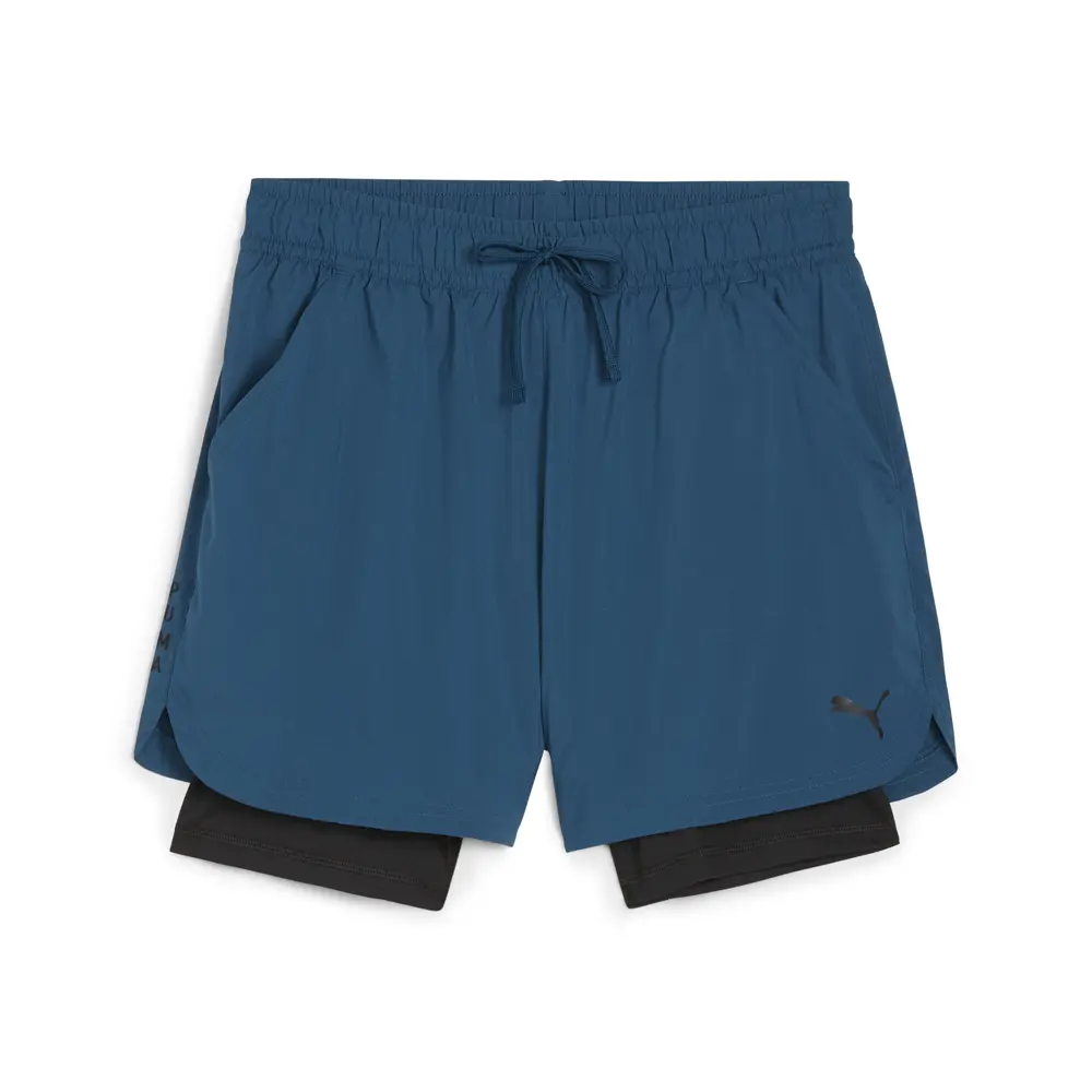 PUMA Mens Studio Foundations High Waist Shorts Casual Bottoms Casual - Blue