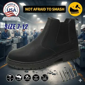 Men’s Lightweight Safety Shoes with Steel Toe, Non-Slip, Breathable, Puncture Proof, and Smash Proof Features, Comfortable and Durable Closed Toe Footwear for Industrial, Warehouse, and Construction Workplaces