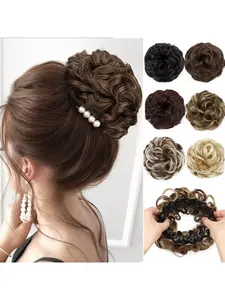 Women's Natural Curls Volume Hair Bun Rollers, Soft Comfortable Easy-To-Use Hair Styling Tools, Perfect for Daily Use & Special Occasions