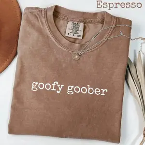 Comfort Colors Goofy Goober T-Shirt, Funny Cartoon-Inspired Graphic Tee with Playful Retro Humor Design, Trendy Oversized Casual Outfit, Stylish Gift Top Perfect for Men and Women, Everyday Appreciation Shirt for Spongebob Fans