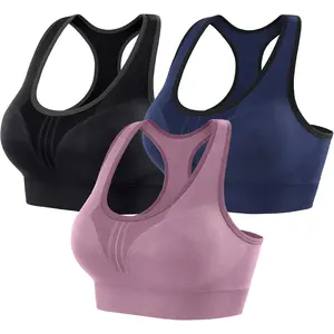 Heathyoga High Impact Sports Bras for Women High Support Padded Sports Bra Workout Bras for Women Racerback Bra for Yoga
