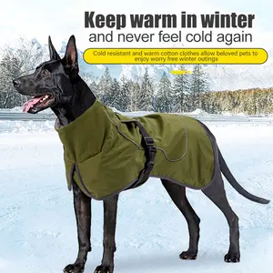 Thickened & Fleece-Lined Dog Coat | Warm, Waterproof, Reflective | For Doberman, Labrador, Samoyed | Winter Outdoor Dog Jacket Husky Clothes Outfits