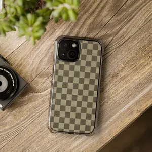 Mackenzie Childs Black Check Phone Case for iPhone 11–17 Series