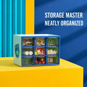 MINISO x Toy Story Alien Compact Multi-Drawer Organizer - Cute Desktop Storage Box for Stationery, Makeup