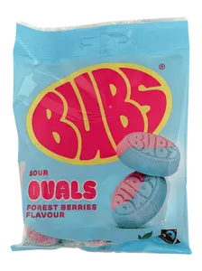 Bubs Sour Ovals Forest Berries 90g