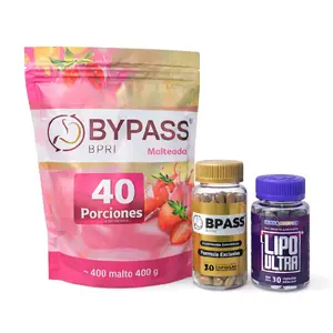 Pack Lipoultra + Bpass  dietary and strawberry Milshake Fitness