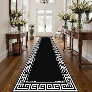 Geometric Pattern Kitchen Runner Rug, 1 Count Non-slip Kitchen Mat, Rectangle Home Decor Floor Mat for Kitchen Living Room Bedroom Laundry Room