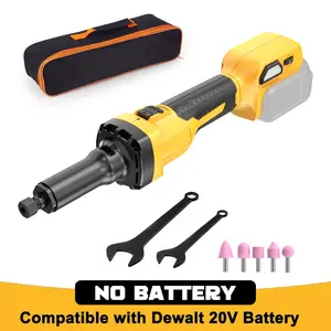 FunnyWhale Cordless Die Grinder Compatible with Dewalt 20V Battery(No Battery) Brushless Die Grinder Up to 26500RPM, 1/4" Precision Collet, 6 Speed Power Grinder for Metal Wood Plastic Grind