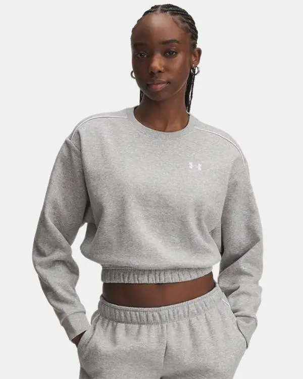 Under Armour Rival Fleece Piped Women's Crew Hoodie Womenswear