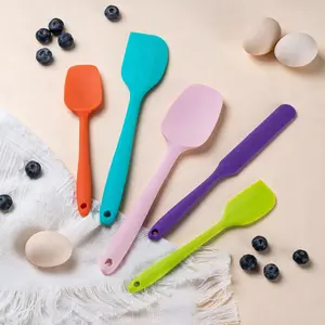 5‑Piece Silicone Spatula Set – Food Grade, Heat‑Resistant, Non‑Stick, Dishwasher Safe, BPA‑Free (Multicolor)