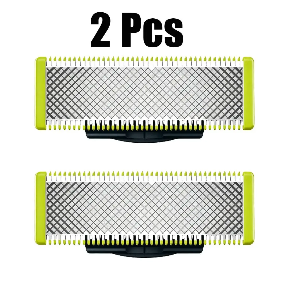 2X Sharp OneBlade Replacement Razor Head, Compatible with Philips QP2520/QP2630/QP6510, Durable Grooming Blade Replacement for Daily Shaving & Beard Styling Use