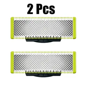 2X Sharp OneBlade Replacement Razor Head, Compatible with Philips QP2520/QP2630/QP6510, Durable Grooming Blade Replacement for Daily Shaving & Beard Styling Use