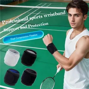 2 sports compression wrist guards, freely Adjustable Tightness, double layer compression protection, protection ligaments, fixed support wrist joints, reduce sports injuries, suitable for tendon sheath discomfort fitness and various ball games