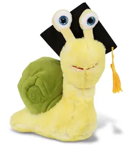 PLUSH GRADUATION - SUPER SOFT PLUSH - YELLOW SNAIL