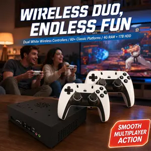 Ultra MAX Version 1TB Retro Console 220 PS2 Content Compatibility and High Definition 4K Output Plug and Play on TV