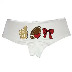 Fan in San Francisco | Cheer Bow Boyshort Panties | Cute and Comfy for Game Day | Show Off Your Team Spirit | Perfect for Football Season | Great Gift for Any Fan | Cheer in Style Menswear Underwear