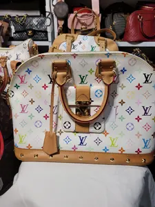 Pre-owned Louis Vuitton canvas tote bags Preowned Murakami White Alma GM Tote bag