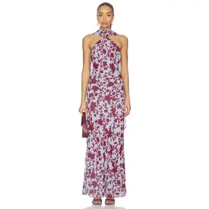 Stone Cold Fox x REVOLVE Avery Gown in Blue & Red Floral