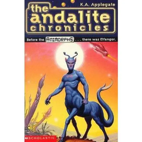 USED Book - The Andalite Chronicles (Elfangor's Journey, Alloran's Choice, An Alien Dies) - Animorphs by Katherine Applegate (Paperback) - english