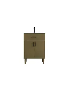 Elegant Kitchen & Bath VF25024MCB 24 in. Chandler Single Bathroom Vanity, Chestnut Brown