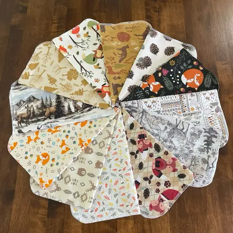 Woodland Paperless Towels - Eco Friendly Reusable Kitchen Paper Towel Replacement - 6 Pack Cotton Flannel Household Items