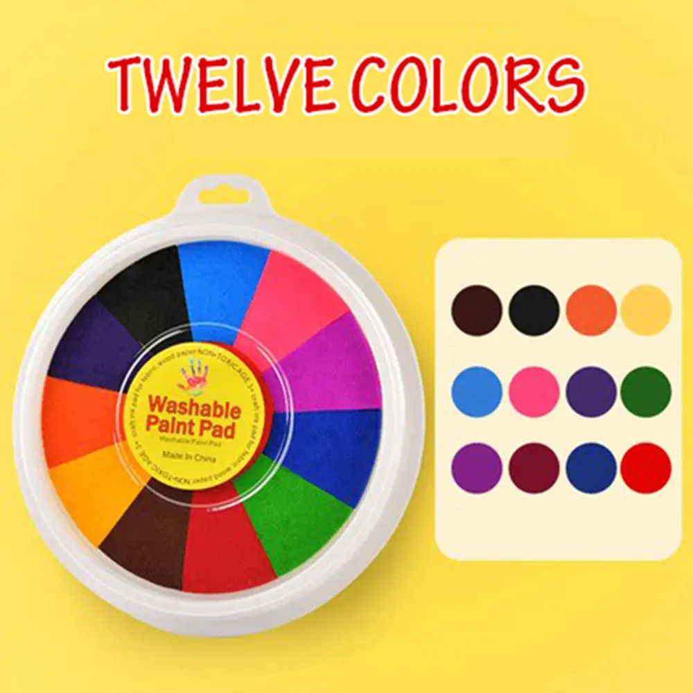 New Hot Selling Kindergarten Finger Print Mud Non-toxic Washable Pigment Pad