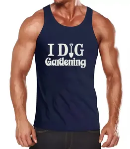 I Dig Gardening Ringer Tank Top, Farmer Tops For Summer, Casual Sleeveless Vest For Summer, Fashion Men Clothes, Best Gym Earthy Tops 2024, Breathable Tops For Running