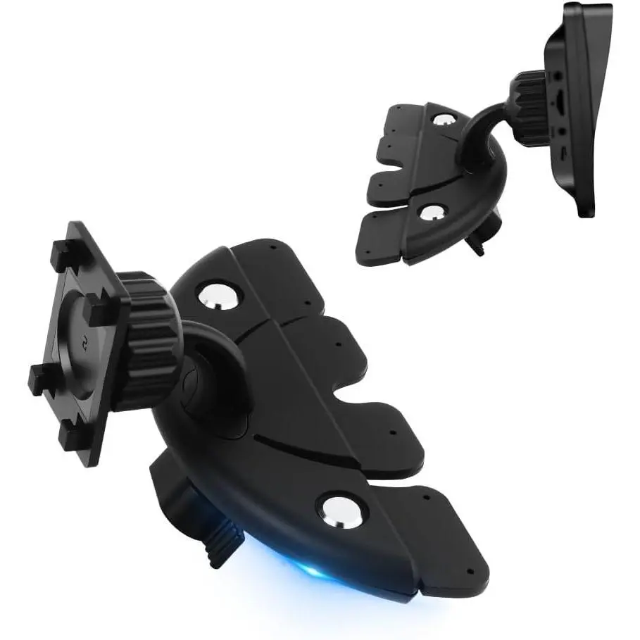 360° Rotatable CD Slot Car Phone Holder - Universal Car Phone Mount with Triangle Stabilizing Support for CarPlay, Dashcams, GPS, Phone Holder For Car, Car Phone Mounts