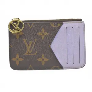 Pre-owned Louis Vuitton canvas Small Leather Goods Monogram Business Card Case Porte Carte Romy