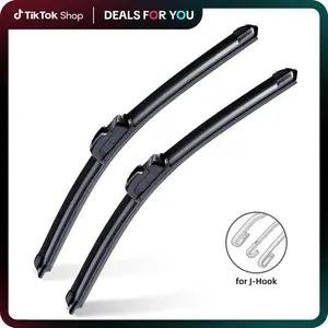 ITUTN Weatherproof Frameless Wiper Blades – Silent, Streak-Free, Universal Fit with JHook Interface, Easy Installation, Durable Performance for Winter, Snow & All-Season Use – 2-Pack, dealsforyoudays