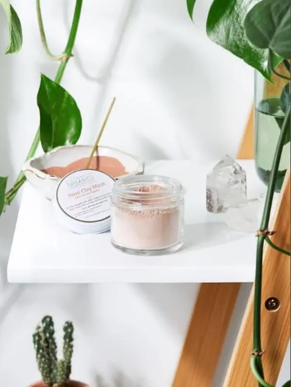Rose Clay Mask / Pink Clay Mask / Detox Mask /Sensitive Skin / Natural Clay Mask / Organic Skincare / Natural Skincare Products / Clear Skin Soothing Alcohol Free Sensitive Skin