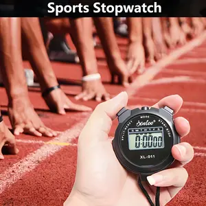 1 Piece Sports Fitness Digital Stopwatch Timer-Multi-Function Electronic Referee Timer with Large Display, Black Strap, Perfect for Running, Track and Field Training, Birthday and Christmas Gifts