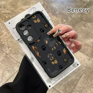 Phone Case Compatible with Samsung Galaxy S26 S23 Ultra S24 Plus S25 S22+ Dachshund Paw Drop Protection Shockproof Soft Silicone smartphone Cover
