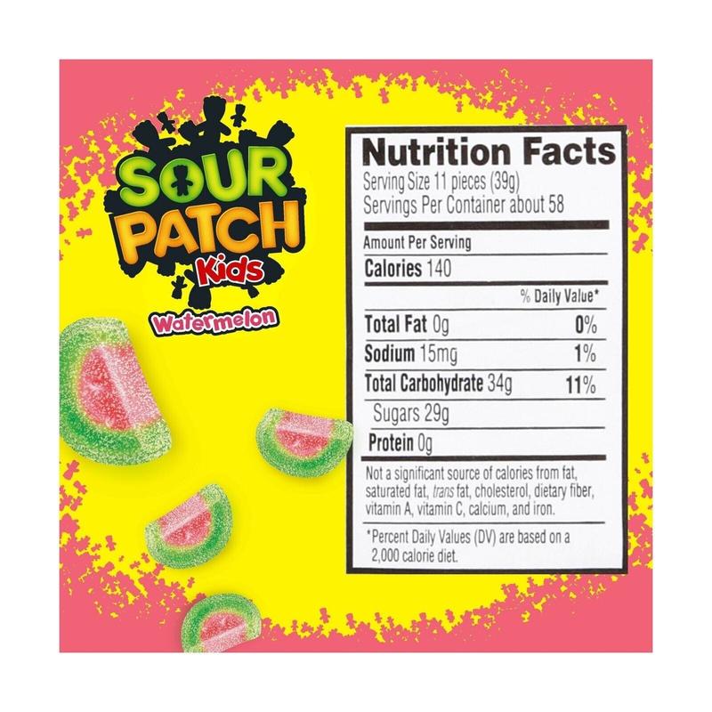 SCARY Sour Watermelon Sour Patch Kids 1/2lb