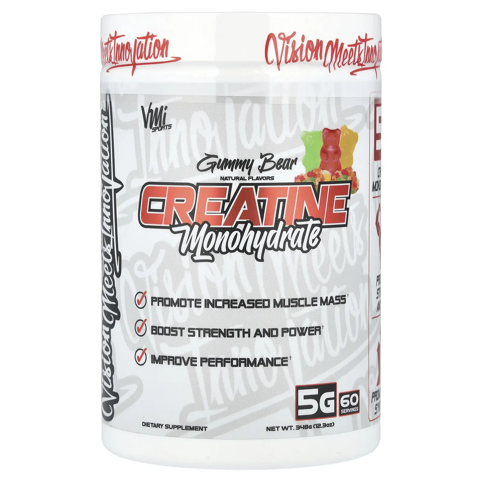 VMI Sports Creatine Monohydrate, Gummy Bear, 12.3 oz (348 g)