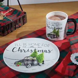 Home For Christmas Salad Plates