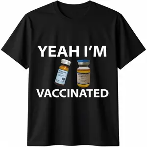 100% Cotton Bodybuilding Vaccinated Trenbolone Funny Tren Lover Gym Jim T-Shirt