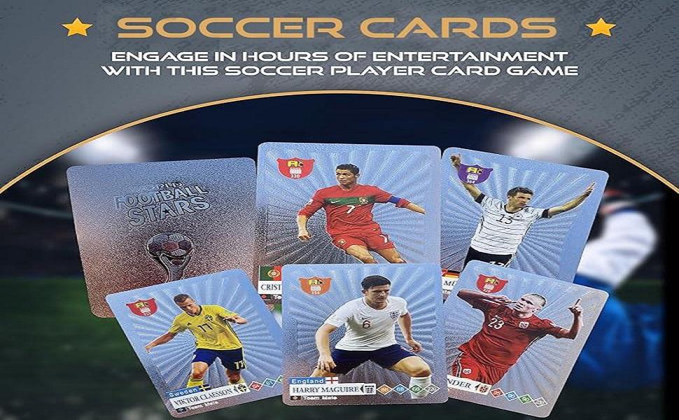 2026-27 Playing Soccer Cards |   55 Unique Cards for Soccer Players |   Unforgettable Moment for Friends, Siblings & Soccer Fans |   Printed on Premium Paper – White - Not Original