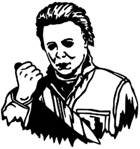 Halloween, Michael Myers, Vinyl Decal/Sticker, Permanent Vinyl, For Windows, Mirrors, Cups, Cars, Any Smooth, Shiny Surface