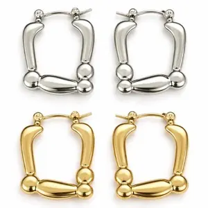 Stainless Steel Boho Hoop Earrings