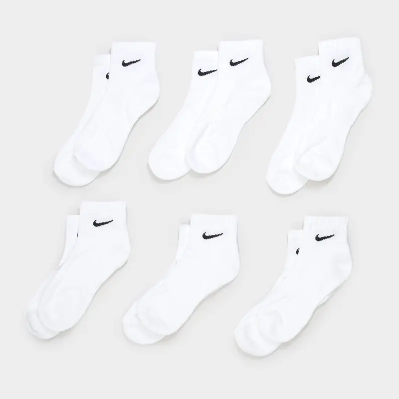 NIKE Everyday Plus Cushioned 6 Pack Training Low Socks