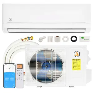 [Ships in 2 Boxes][Virtual Bundle] AMERLIFE 12,000 BTU Mini Split Air Conditioner & Heat Pump System with Pro Fast-Fit Set, 115V/220V 18 SEER2 Ductless Inverter Mini Split, Easy DIY Install AC for Bedroom Living Room, No Professional Needed