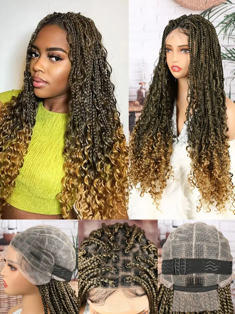 long medium knotless braids with curly ends - TikTok Shop