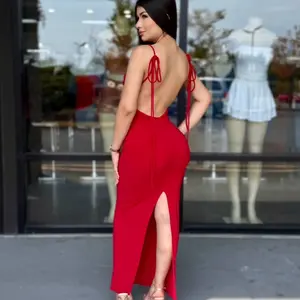 Low back maxi dress